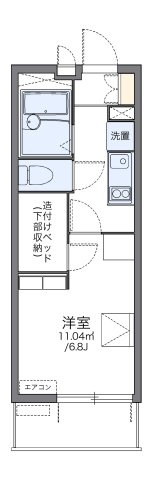 レオパレスカナの間取り