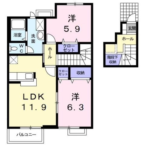 サウス　ウィンドの間取り