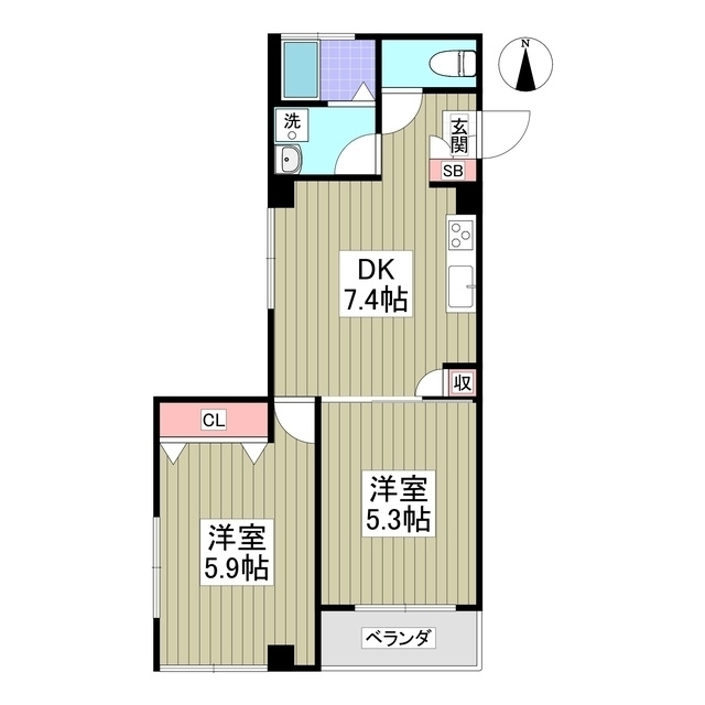 小平ファミリーマンションの間取り