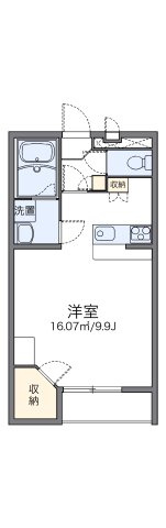 レオパレスラフォーレ風早Ⅱの間取り