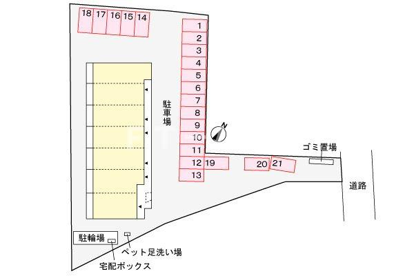 ヴェルジュ宮ノ前の駐車場