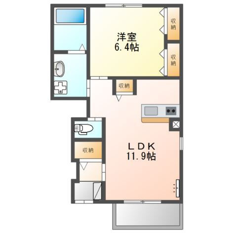 ソレイユ久宝寺の間取り