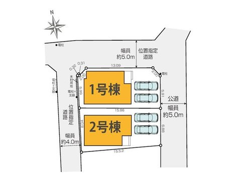 【KIS】小平市美園町３期の区画図