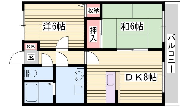 メゾン城南の間取り