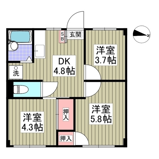 【間取り】 | エフィール本庄児玉