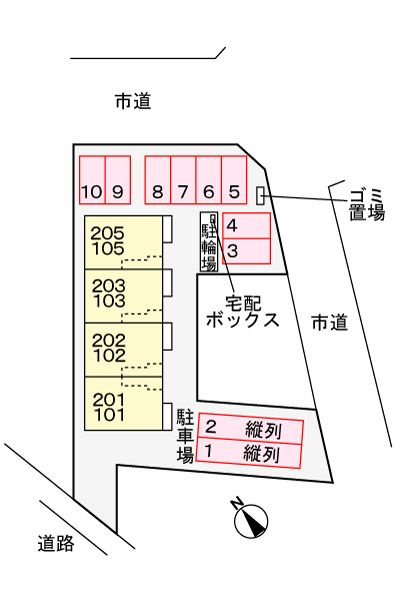 アーバンヒルズ　今治の駐車場