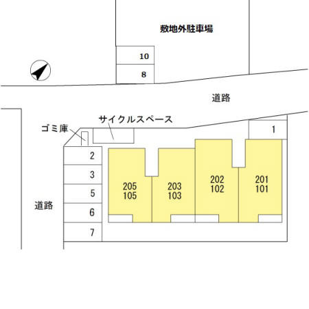 フェリオの区画図