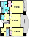 【間取り】 | エステムコート谷町六丁目IIアクティーネ　間取り