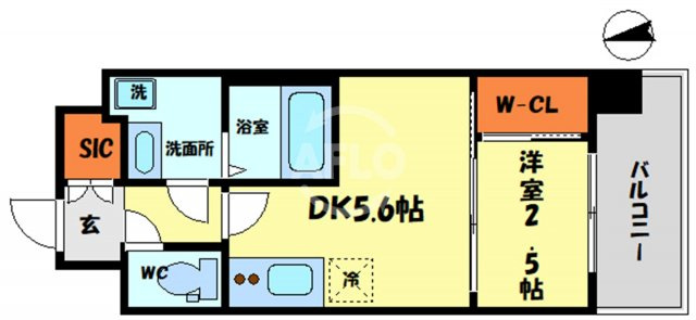 セレニテ福島プリエの間取り|セレニテ福島プリエ　開放感ある間取り