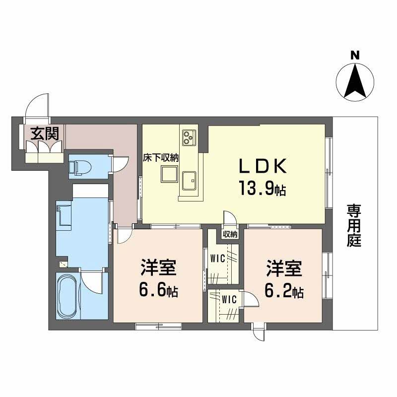 メゾンウエストリバーの間取り