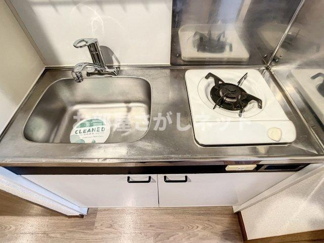 メインステージ池袋本町Ⅲ【おとり物件なし】#学生・社会人にオススメ！初期費用分割払いOK！のキッチン|1口ガスコンロ
