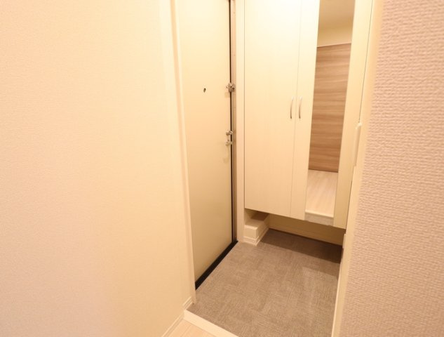 熊本市南区平成１丁目のアパートの玄関