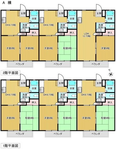 　☆サンライズ服部　A・B・C棟☆の間取り
