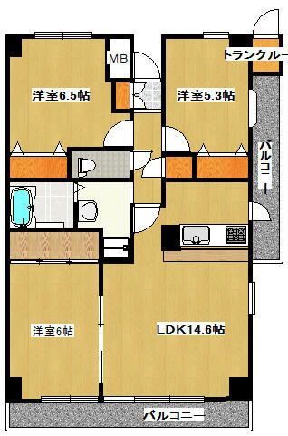 ラフィーネ八千代の間取り