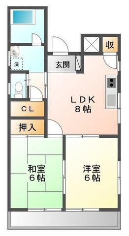 ローテローゼ久寿川の間取り