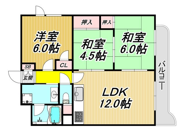 ツインパレス武庫の間取り