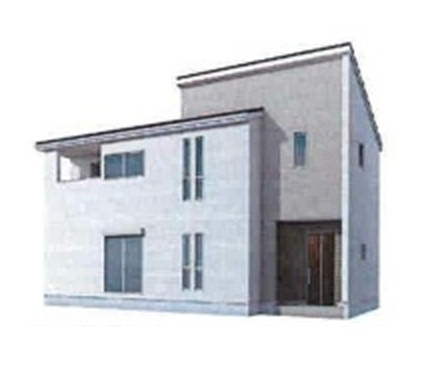 【仲介手数料無料】新築戸建　小川町小川583-1（全4棟）の外観パース