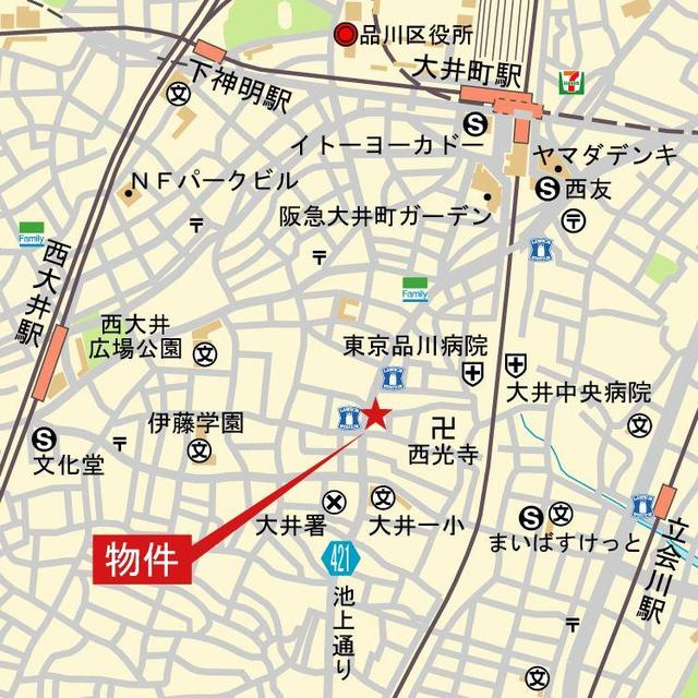ガーデニア　ヴィラの地図