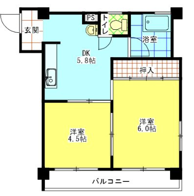 メゾン琵琶の間取り