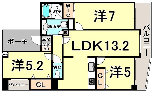 アーバネックス元町通の間取り