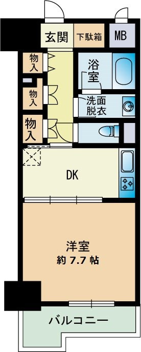 グランディール大濠の間取り