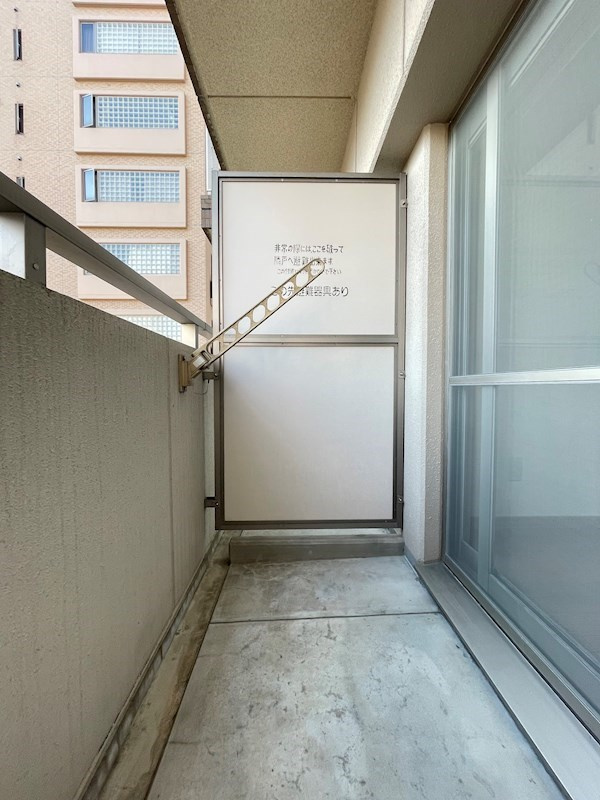 グランディール大濠のバルコニー