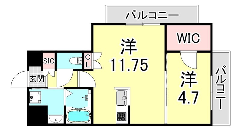 Bris西宮の間取り