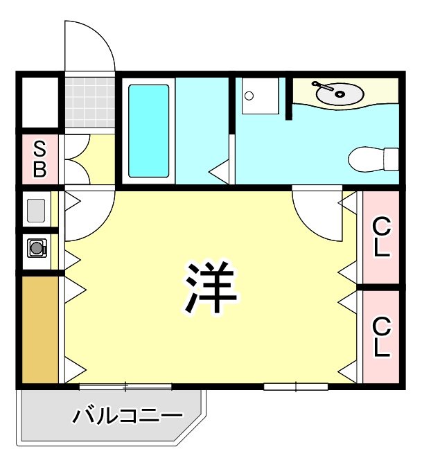 パインコート浜芦屋の間取り