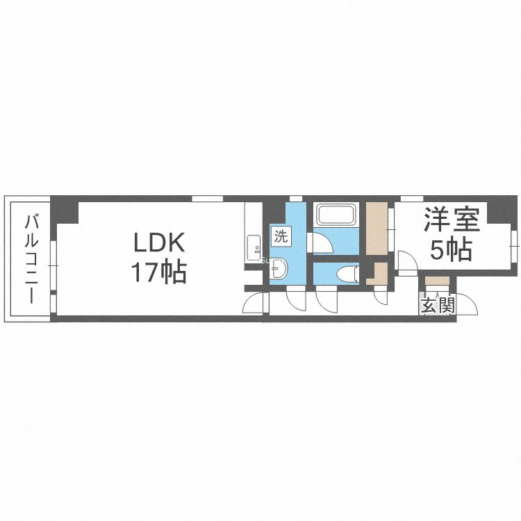 ADW Residence 谷町四丁目(旧アプリコ)の間取り