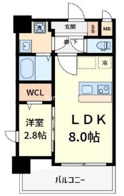 ラシーヌ瓦屋町の間取り