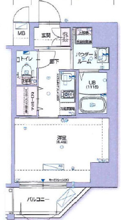 クレビオス難波EASTの間取り