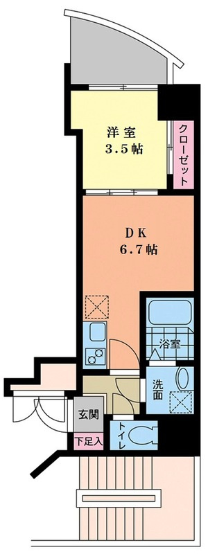 セレニテ梅田ESTの間取り
