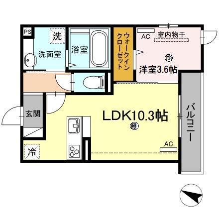 D-roomメゾン空港通の間取り