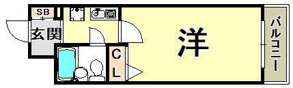 エスリード三宮第２の間取り