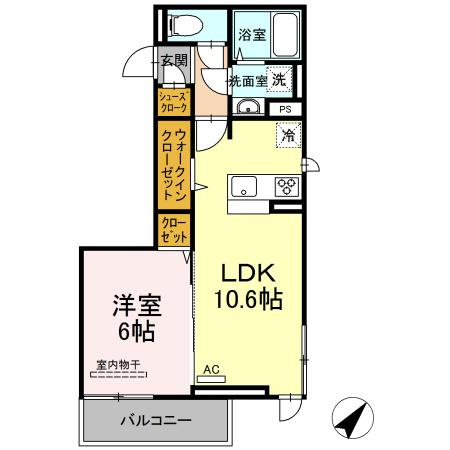 クレストヴェール清水の間取り