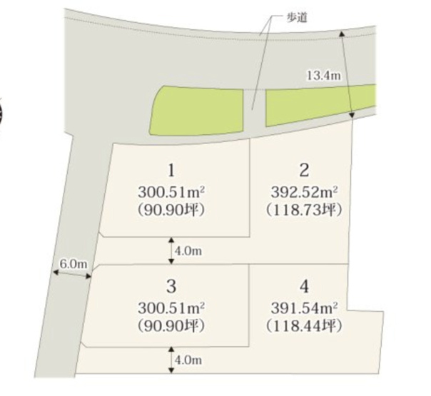 【区画図】 | ワイウッドコート鴻巣市屈巣第4期　新築戸建　全4棟　1号棟