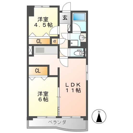 【間取り】 | Crea名駅南