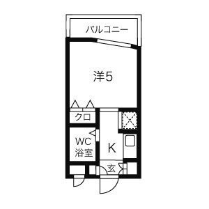 【間取り】 | ジョイフル亀島