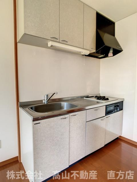直方市湯野原２丁目の賃貸マンションのキッチン