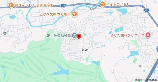 茨木郡山団地A棟の地図