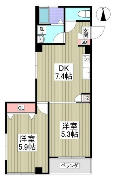 小平ファミリーマンションの間取り