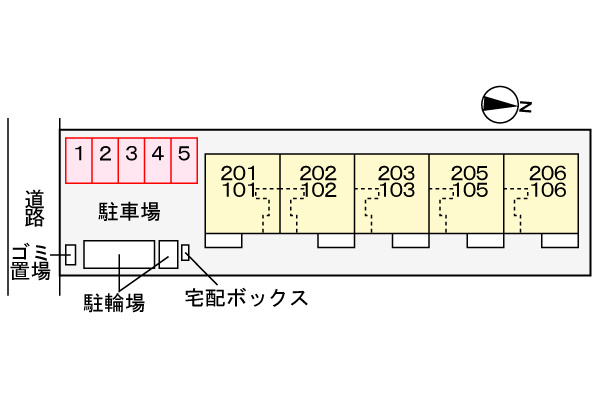 【区画図】 | 西堤本通西３丁目アパート