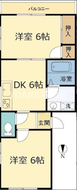 リンカン2IN1の間取り