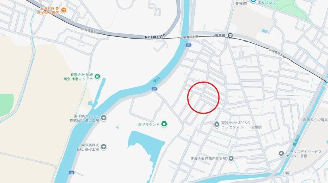 高砂市曽根町　　山陽電鉄「曽根駅」徒歩6分の地図