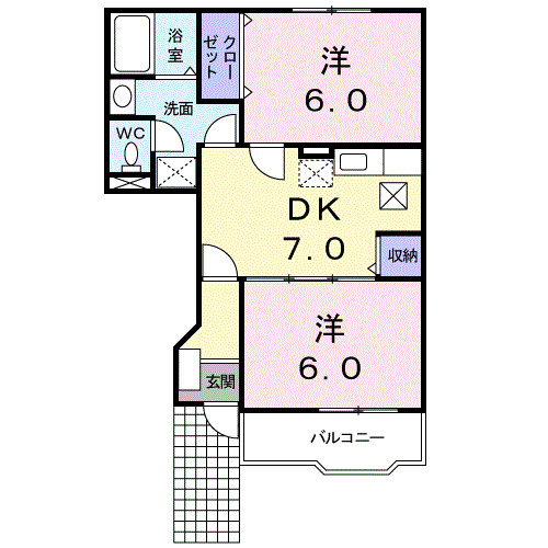 アサテラスⅠの間取り