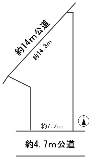 ６５０５４　一宮市島村土地の区画図