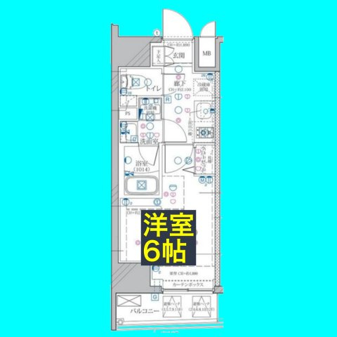 ディアレイシャス東別院の間取り