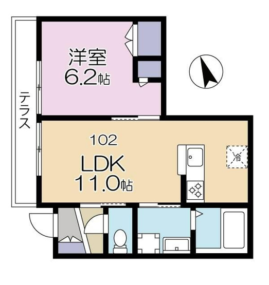 【間取り】 | ピュアシティ下北沢