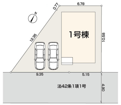 【区画図】 | 東大和市桜が丘　全1棟