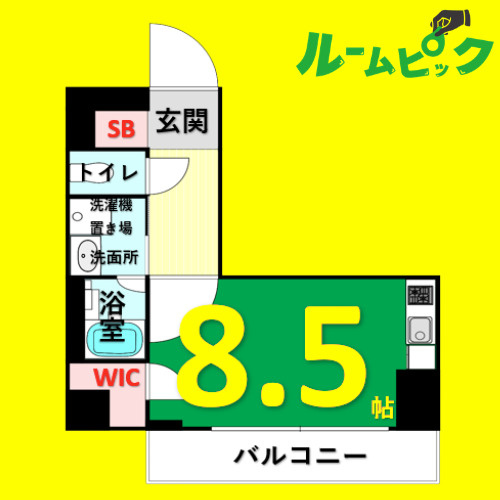 AVANTI　aratamabashi　名古屋市賃貸　仲介手数料無料の間取り